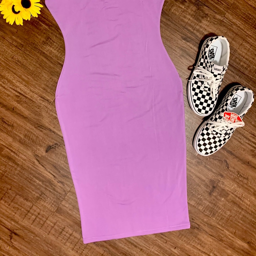 NWT RACEBACK MIDI DRESS✨LILAC - Picture 8 of 13